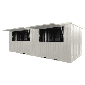 Conteneur Bar Démontable 6×2 mètres XL Blanc RAL 9016
